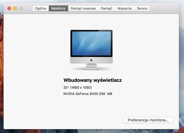 Apple iMac 20-inch (Early 2009) — Display